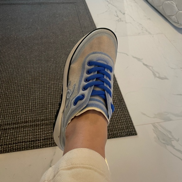 Chanel 19p Lycra mesh sneaker blue and white - Picture 2 of 4